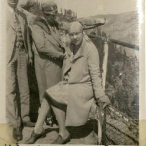 Photograph of Perry and Addie Mulholland in Yosemite, 1928