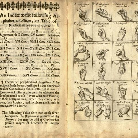 A sign language alphabet