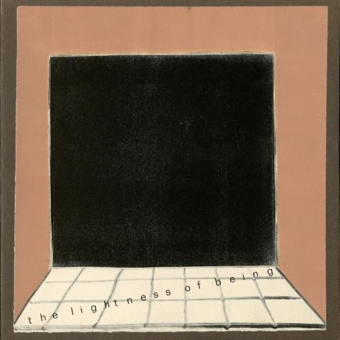 Example of an unbound artists' book, The Lightness of Being by T. Ellis Schlod