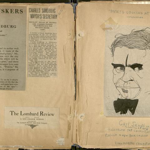 Carl Sandburg scrapbook