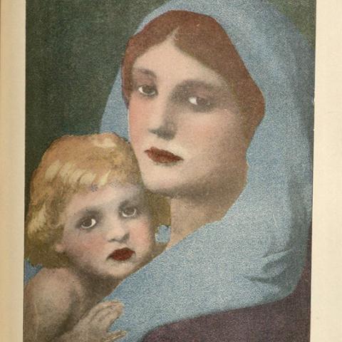 Illustration of mother and child, Woman in Girlhood, Wifehood, Motherhood, 1906