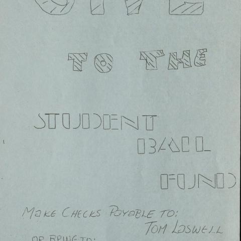 Flyer, Give to the Student Bail Fund