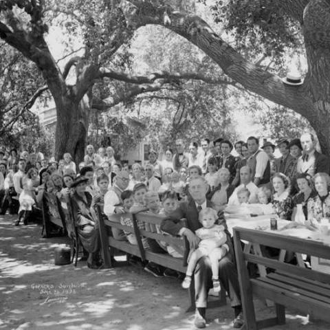 Garner's Market staff picnic, Sunland Park, Sunland, 1938, ID: LLHS42