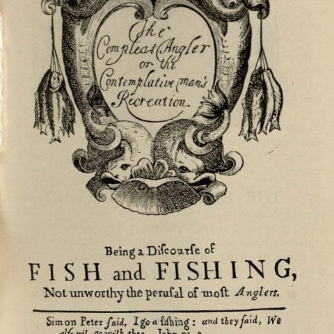 Facsimile of original title page from The Compleat Angler