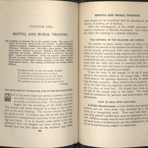 Mental and moral training, Woman in Girlhood, Wifehood, Motherhood, 1906