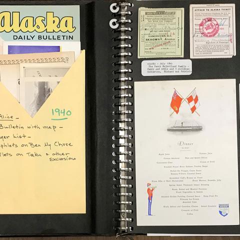Scrapbook pages, Three Tips to Alaska