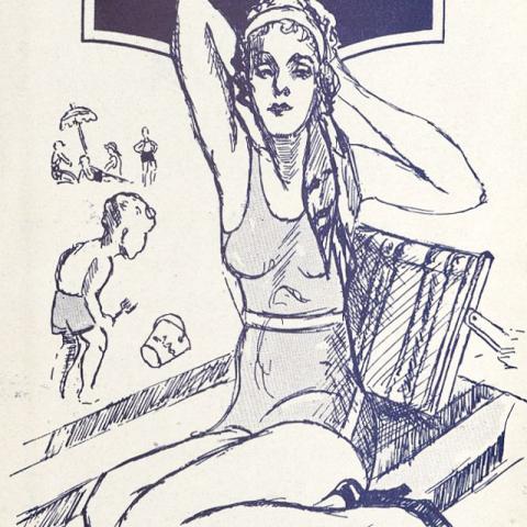 Morro Beach Inn: A Delightful Seaside Resort with illustration of female sunbather