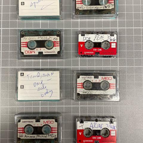 Emery recorded his thoughts and interviews with world leaders, activists, citizens, scholars, and other journalists on portable cassette player. These interviews have been digitized by the Digital Services Lab at CSUN. 