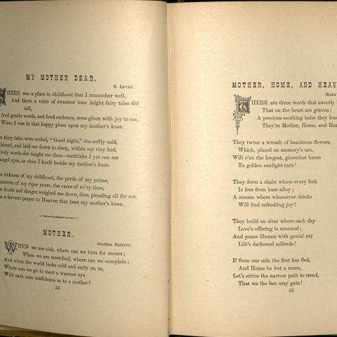 Poems, Golden Thoughts on Mother, Home, and Heaven, 1882