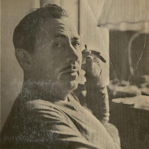 Photograph of John Steinbeck. East of Eden, first edition, dust jacket back cover, 1952