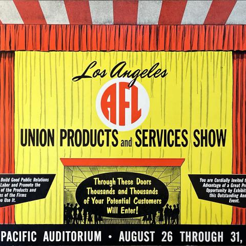 Promotional Flyer for the inaugural 1955 Union Products and Services Show