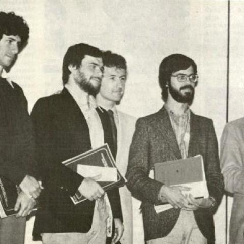 The first competitors of the Guitar Foundation International Concert Artist Competition, 1982