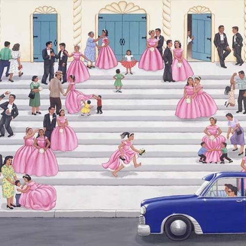 “Quinceañera” by Carmen Lomas Garza, 2005