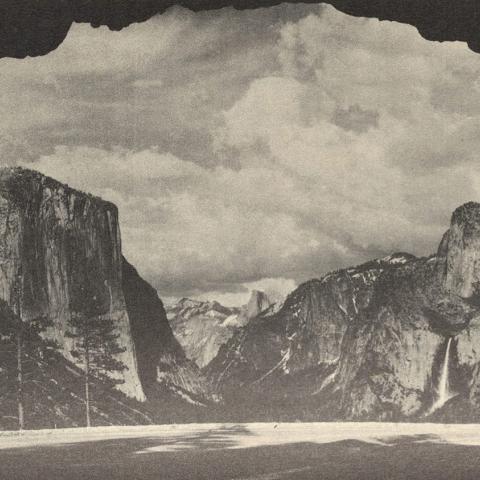 View of Yosemite Valley from Wawona  Road Tunnel