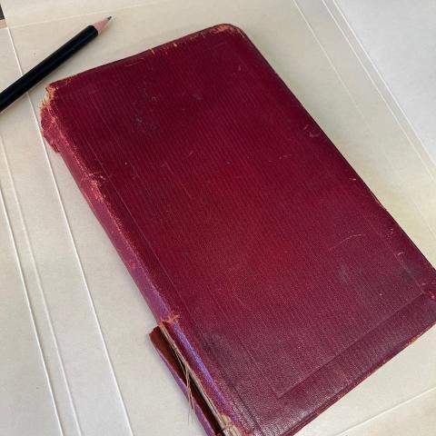 Leather cover of Loris Bulla's dairy