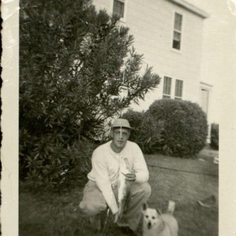 Captain Charles Jackson and Judy at Parris Island, 1946, Captain Charles Jackson Papers