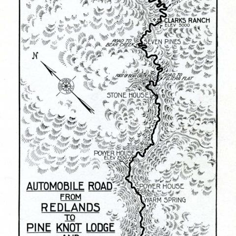 Automobile Road from Redlands to Pine Knot Lodge...