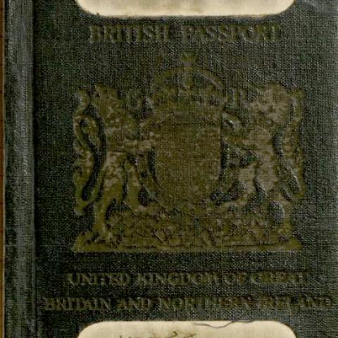 Cover, Edwin James Tharp’s passport, March 27, 1936