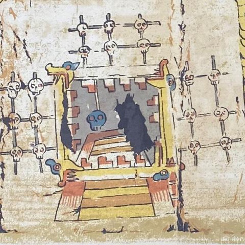 Aztec Skull Rack, from the Codex Hall, F1219 .D5