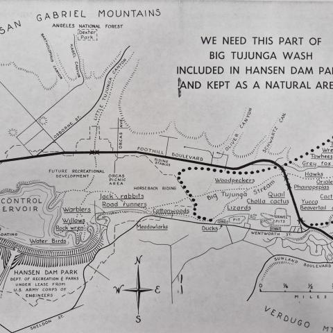 Map of proposed Tujunga Wash preservation