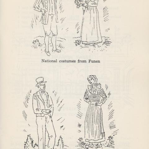 Illustrations of the national costumes of Funen and Zealand