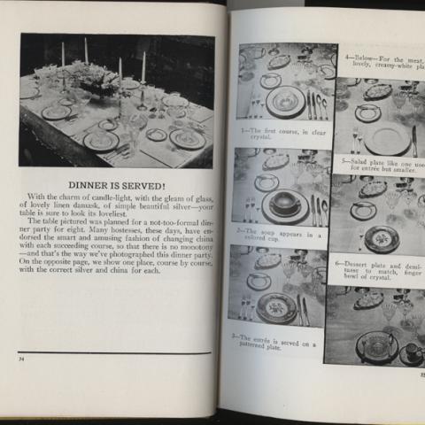 Photos of table settings