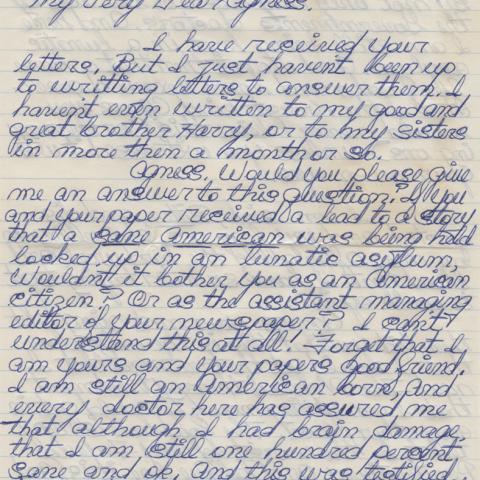Letter from Cohen to Underwood, July 27, 1966 (page 1)