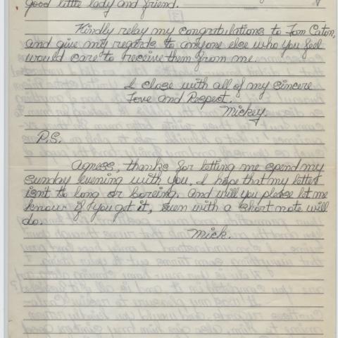 Letter from Cohen to Underwood, November 29, 1964 (page 4)