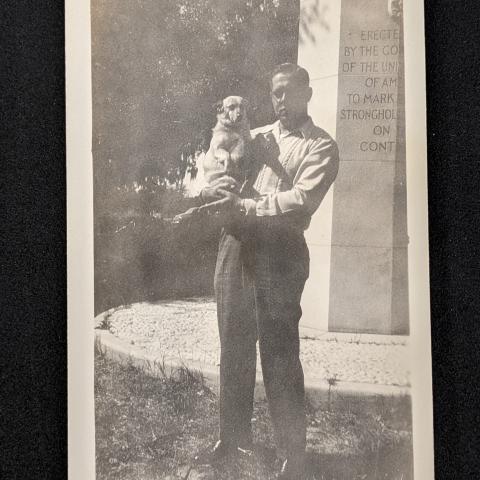 Captain Charles Jackson and Judy at Parris Island, 1946, Captain Charles Jackson Papers