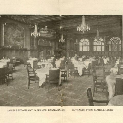 Hotel Alexandria main restaurant area