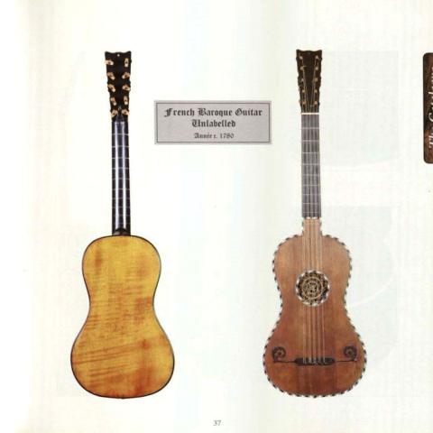 A French 5-Course guitar