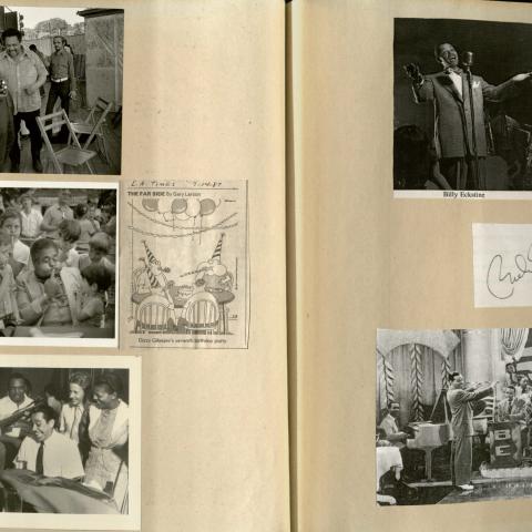 Photographs and clippings of Jazz artists, Mimi Melnick Collection