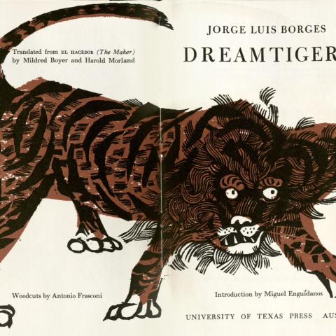Title page of Dreamtigers, PQ7797.B635 A23