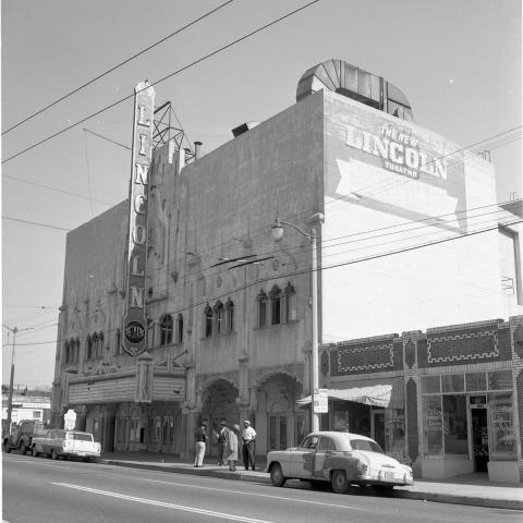 Exterior of the Lincoln Theater, 2300 Central Avenue. From the Harry Adams Collection