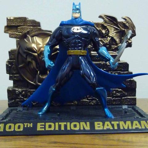 Collectible 100th anniversary Batman figurine