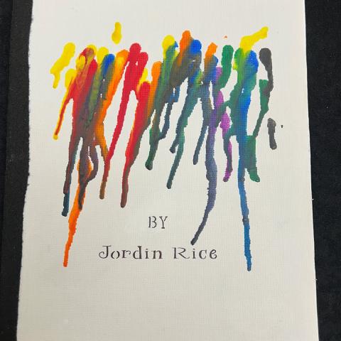 Cover of book with different colored paint streaks; Colors by Jordin Rice, N7433.4.R53 C65 2019