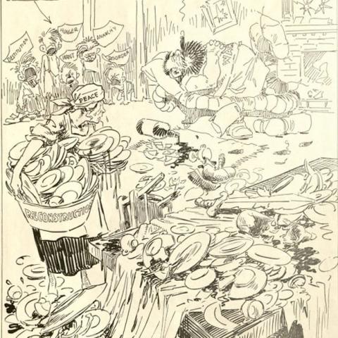 ...all she has to do is to wash dishes, feed and quiet the children, straighten up the house and pay the bill, in Aces & Kings