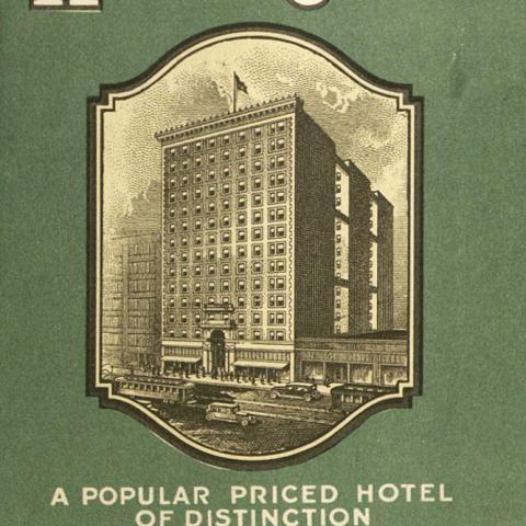 Hotel Cecil brochure cover, circa 1925