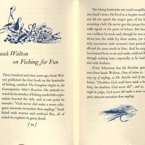 “Izaak Walton on Fishing for Fun"