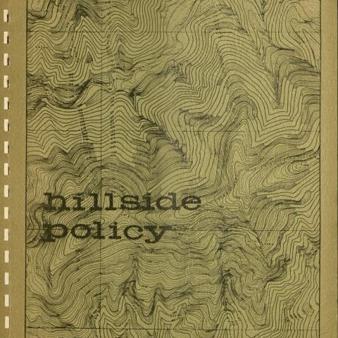 Hillside Policy, Keith and Associates, City of Brea, 1975