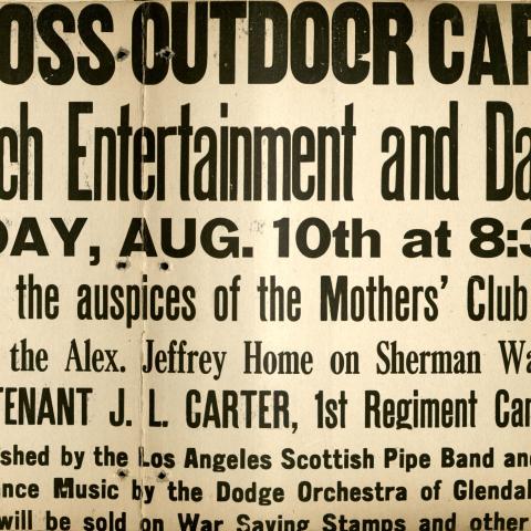 Advertisement for Red Cross Carnival