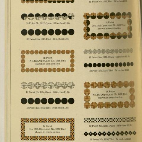 Examples of border decoration, Z250 .D2727 1923