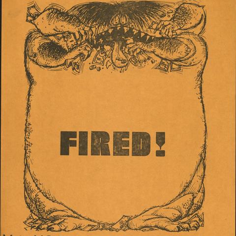 Flier using graphics to urge teachers to vote “NO” on proposed membership terms for a rival union, circa 1977. California Federation of Teachers Collection