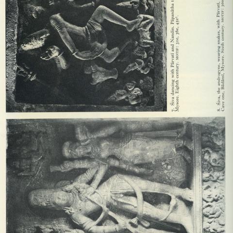 Two stone carvings depicting Śiva