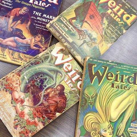 A sampling of other Weird Tales covers with monster illustrations