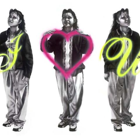 “Tirando rollo (I love you)” by Gaspar Enriquez, 2005