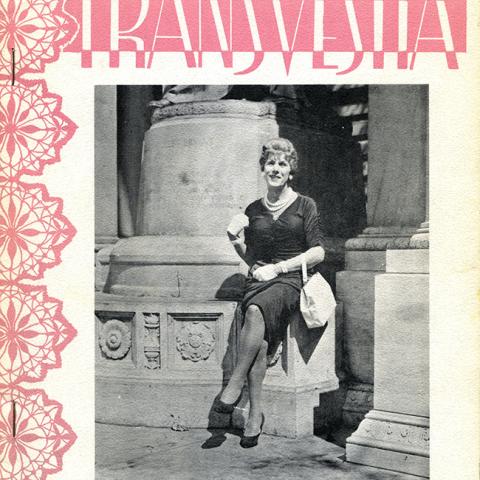 Transvestia, volume 2, number 11, cover featuring Terry, October 1961