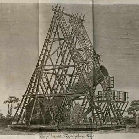 Illustration of a telescope