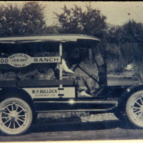 Verdugo Ranch milk truck, Glendale, 1916, ID: GPL167