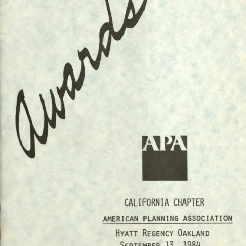 APA California Chapter Awards program, 1984